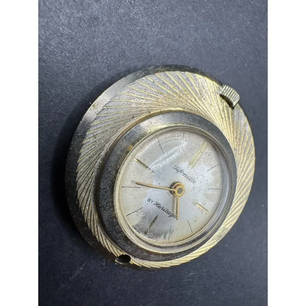 Vintage Juliette by Heritage Swiss Made Ladies Mechanical Pendant Necklace Watch